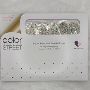 Color Street Nail Strips - Glitzburgh (red/blue/green/pink/purple glitter)
